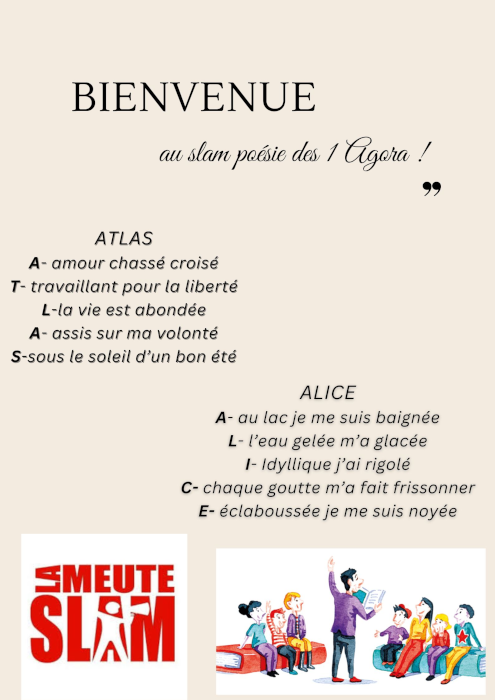 Atelier slam – séance 1